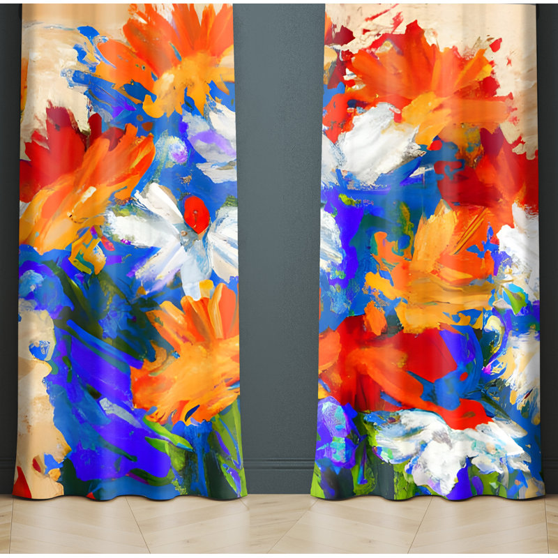 Rideau en polyester Nilgun, L 20 po x L 61 po