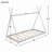 House Platform Bed With Triangle Tructure-1110965630