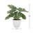 10" Artificial Monstera Plant in White Pot-607539360