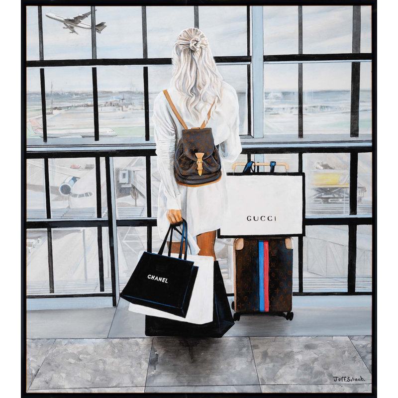 Take off by Jeff Schaub - Floater Frame Graphic Art on Canvas