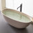 65'' x 29'' Freestanding Soaking Solid Surface Bathtub-111029726