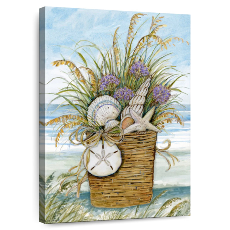 Aletra Shells Basket, 48" H x 32" W