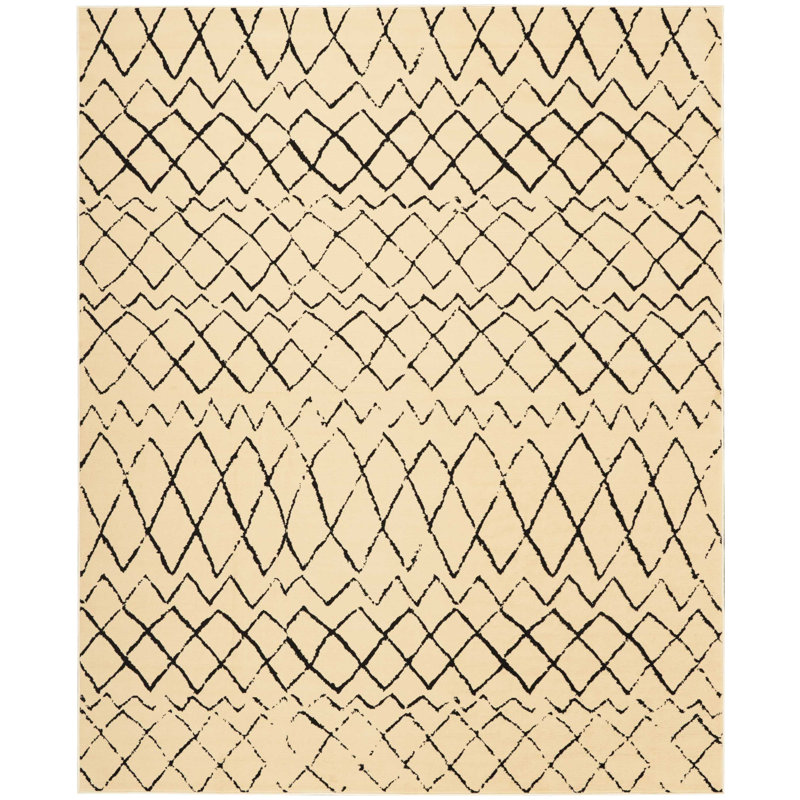 Budyoni Abstract Indoor Rug, Rectangle 7'10" x 9'10"