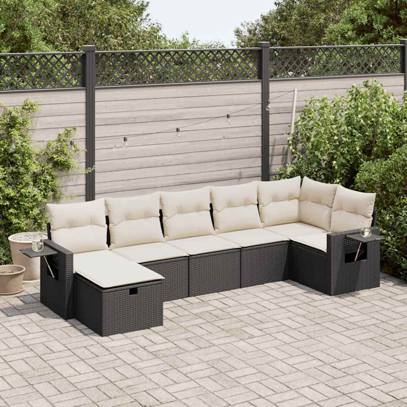 Vidaxl Garden Sofa Set Black