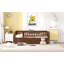Lit de jour simple en bois avec couchette et garde-corps, noyer-1907634231-1907634233