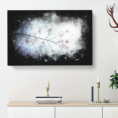 Pink Cherry Blossom Tree In Sunlight - Wrapped Canvas