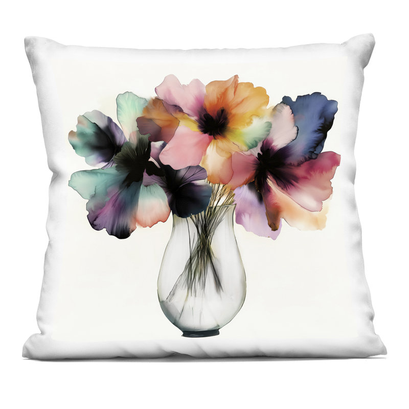 Coussin décoratif tout imprimé Tout ce que je sais, design par Annabelle Hall
