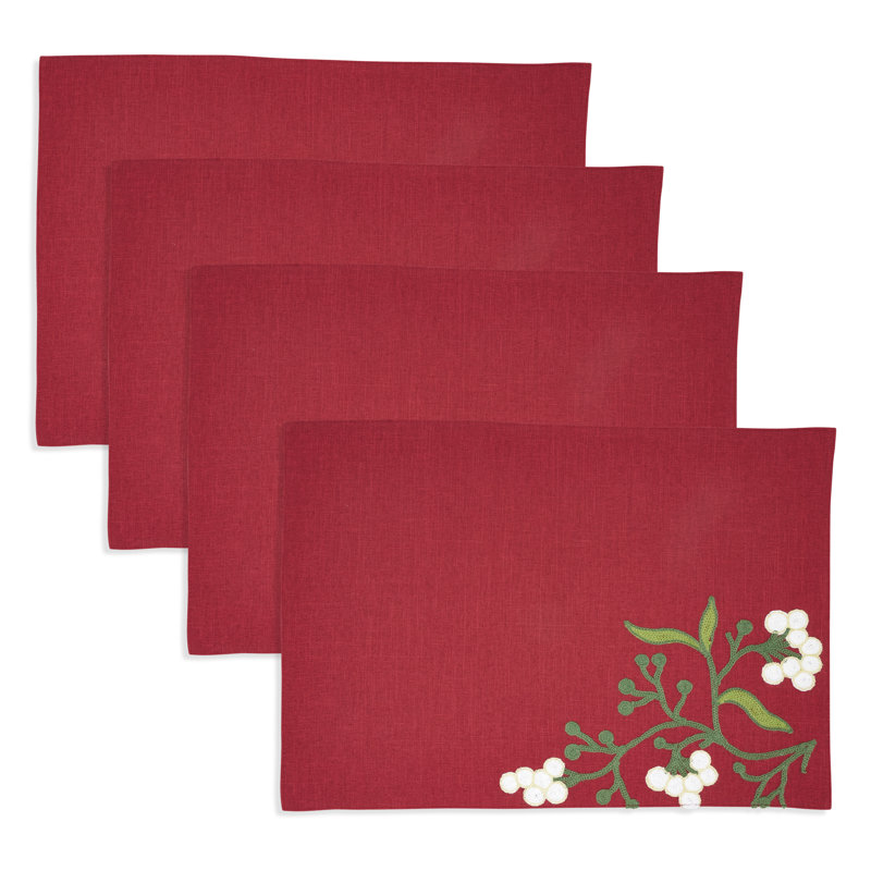 Napperon Merry Mistletoe (ensemble de 4)