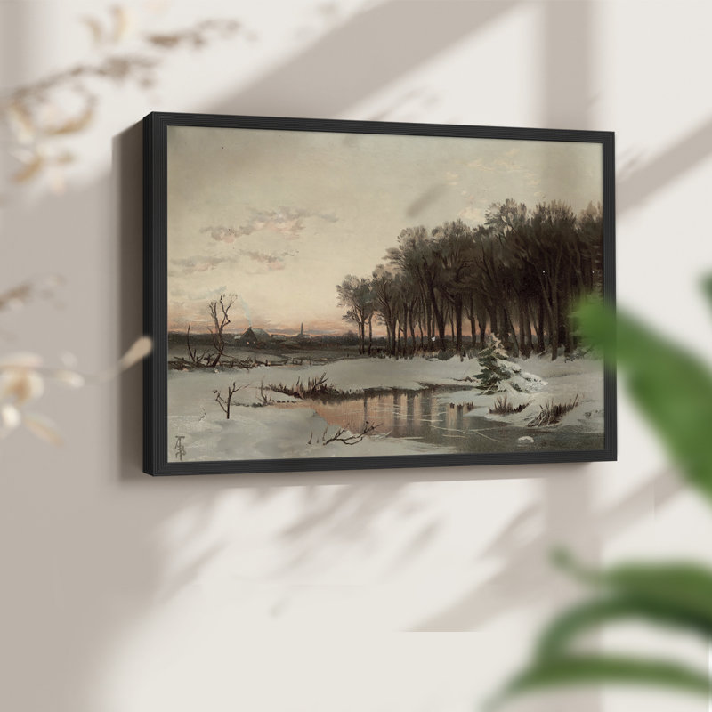 Paysages rétro-CCV III - reproduction encadrée, H 8 po x l 10 po, Noir
