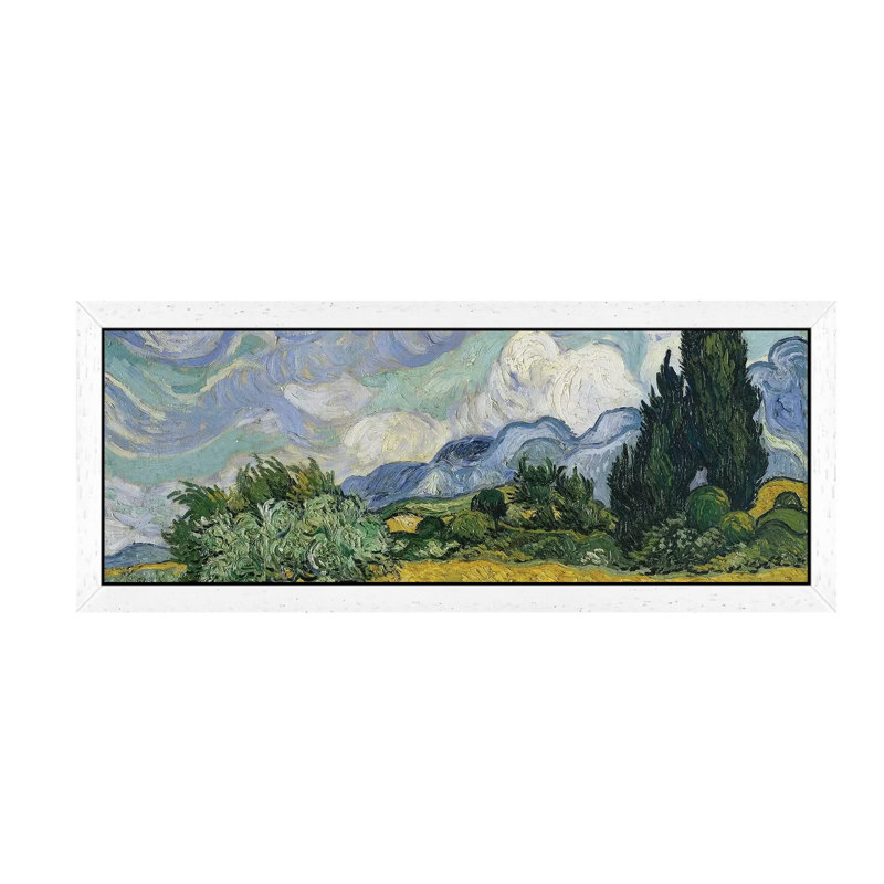 Wheat Field With Cypresses, June-July 1889 (Metropolitan Museum Of Art, NYC) by Vincent Van Gogh - Panoramic Painting on Canvas