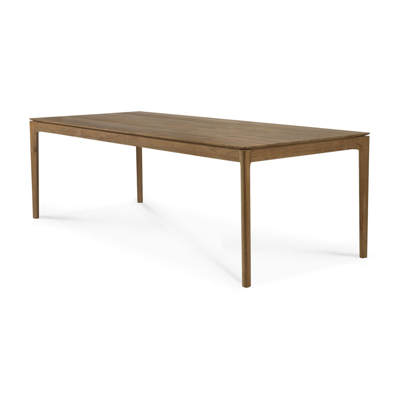 Bok Solid Wood Dining Table, 30"H x 87"L x 37.5"W, Brown