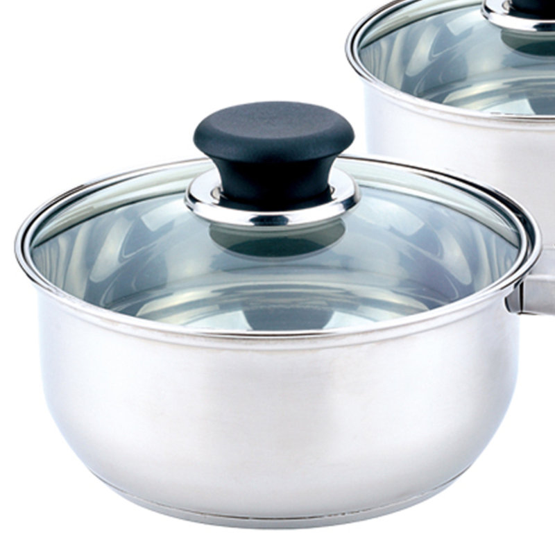6 - Piece Stainless Steel Cookware Set
