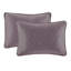 Couvre-lit réversible mauve très grand - avec un motif charmant surdimensionné pour une couverture de matelas supérieure Rembourrage en coton prélavé Le reste confortable comprend 2 taies décoratives faciles à laver artistique et gracieuse
