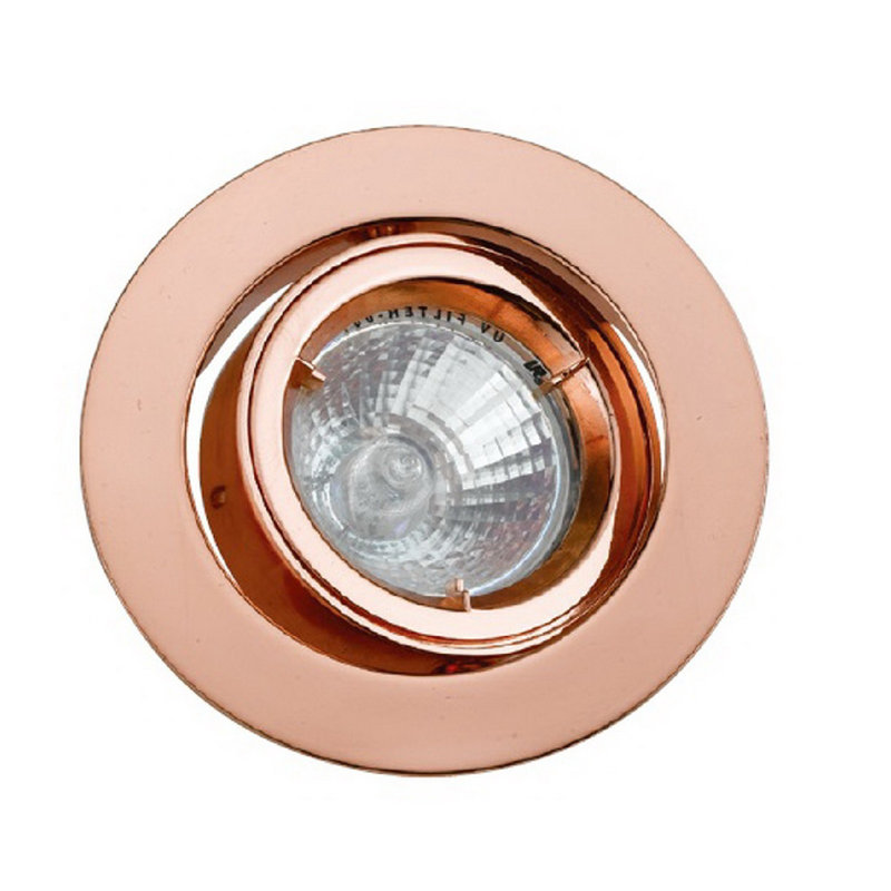 Plafonnier rond 3,75 pouces avec métal, Cuivre antique