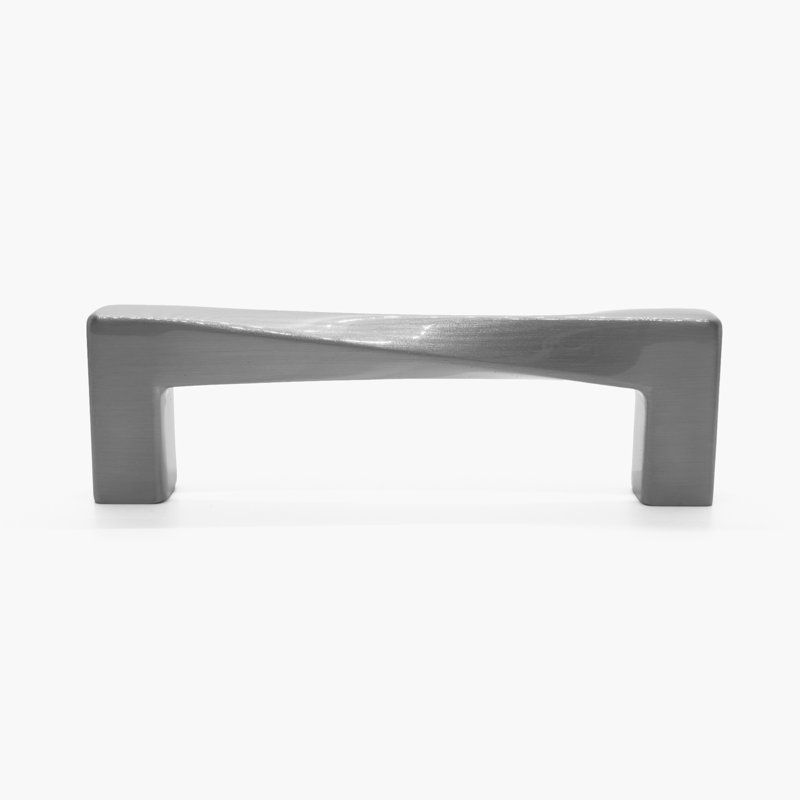 Twist Bar / Handle Pull, Satin Nickel, 5"