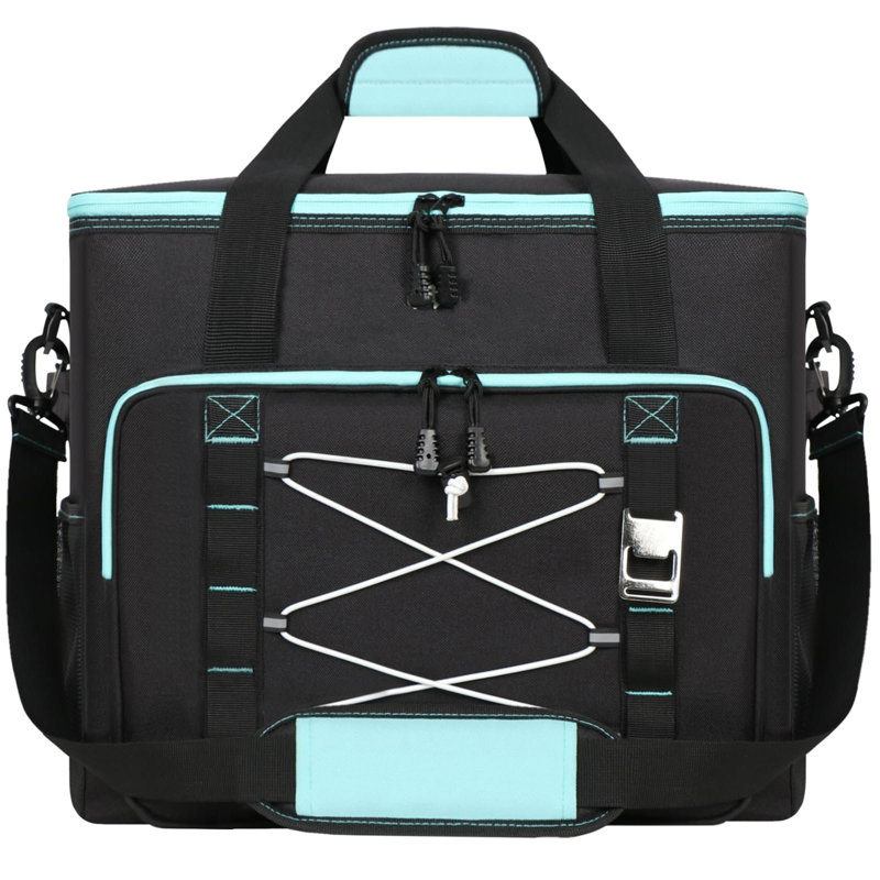 Ebern Designs 55L Picnic Tote Bag Cooler, Black