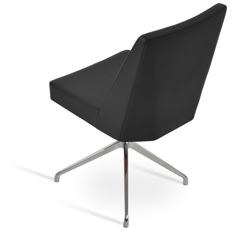 Chaise d'appoint Prisma, Noir, Aluminium