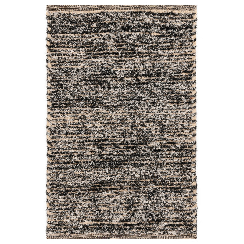 Tapis en coton tissé à la main sans motif Montauk 537, Rectangle 3 pi x 5 pi