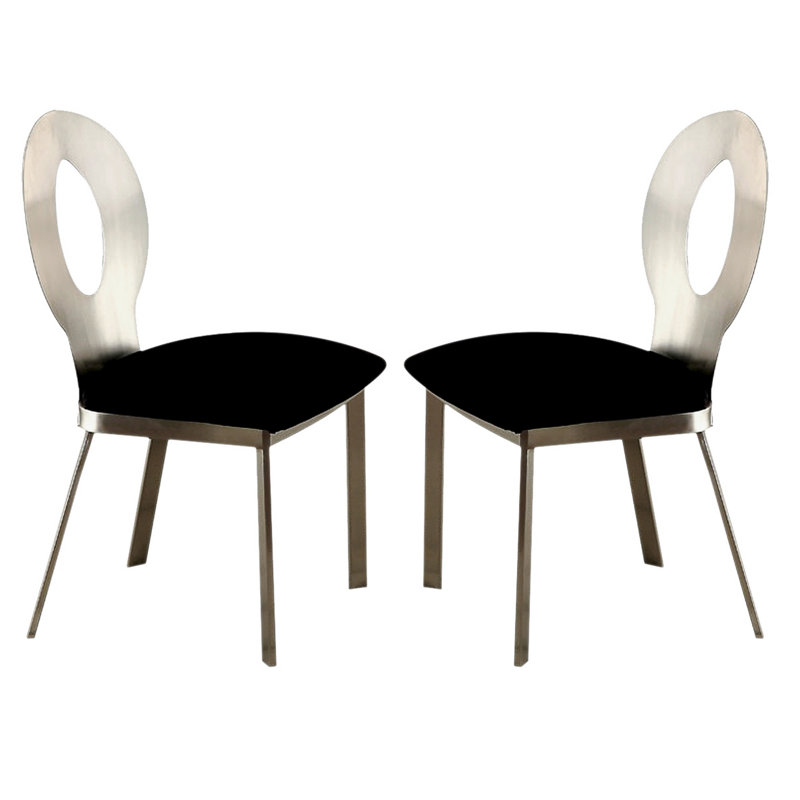 Mervine Upholstered Metal Side Chair
