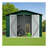 Metal Garden Sheds 6Ftx8ft Outdoor Storage Sheds Green+White-113717587