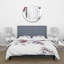 Ensemble de housse de couette en microfibre Allegra mauve / blanc / rouge-66389226