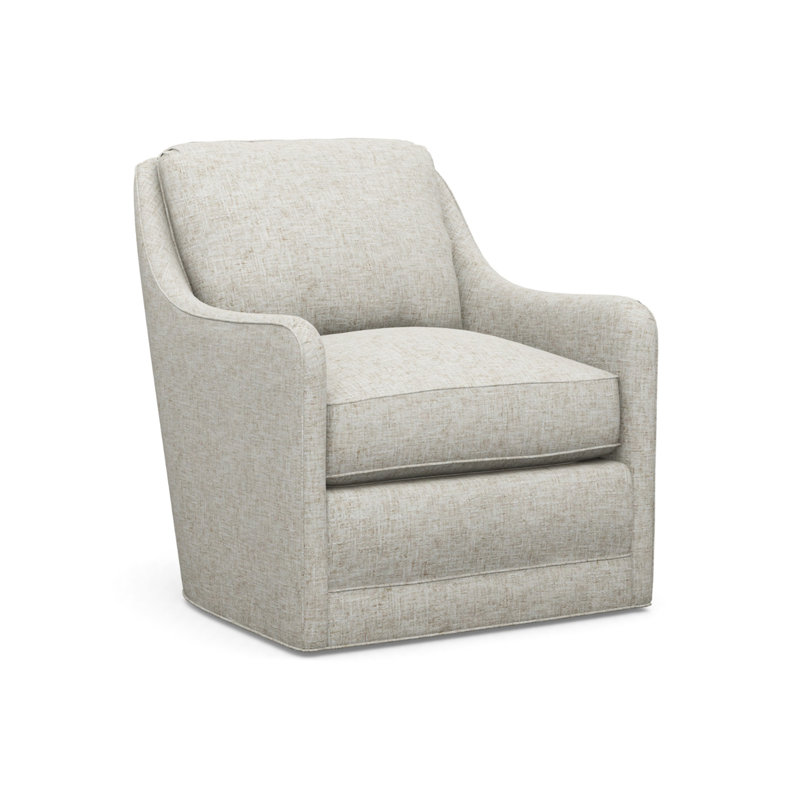 Barclay Butera Upholstery Swivel Armchair, Beige/Tan