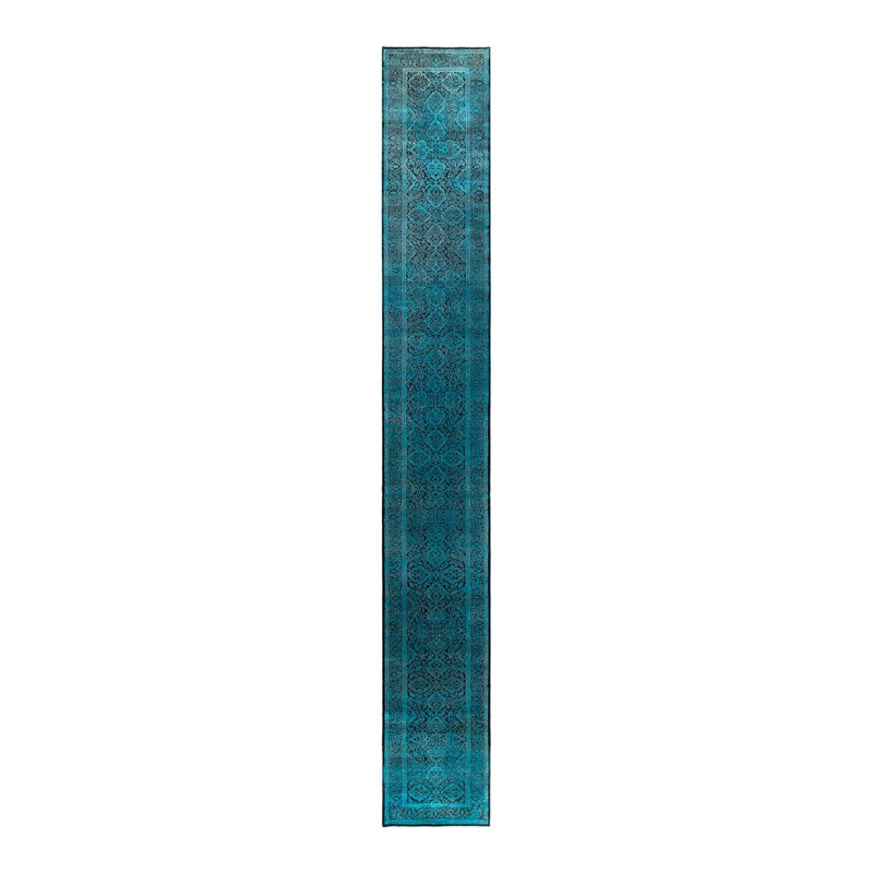 Overyed One-of-a-Kind Runner 2'7" X 19'9" Hand Knotted Area Rug