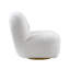 Chaise pivotante blanche - sensation luxueuse et confortable