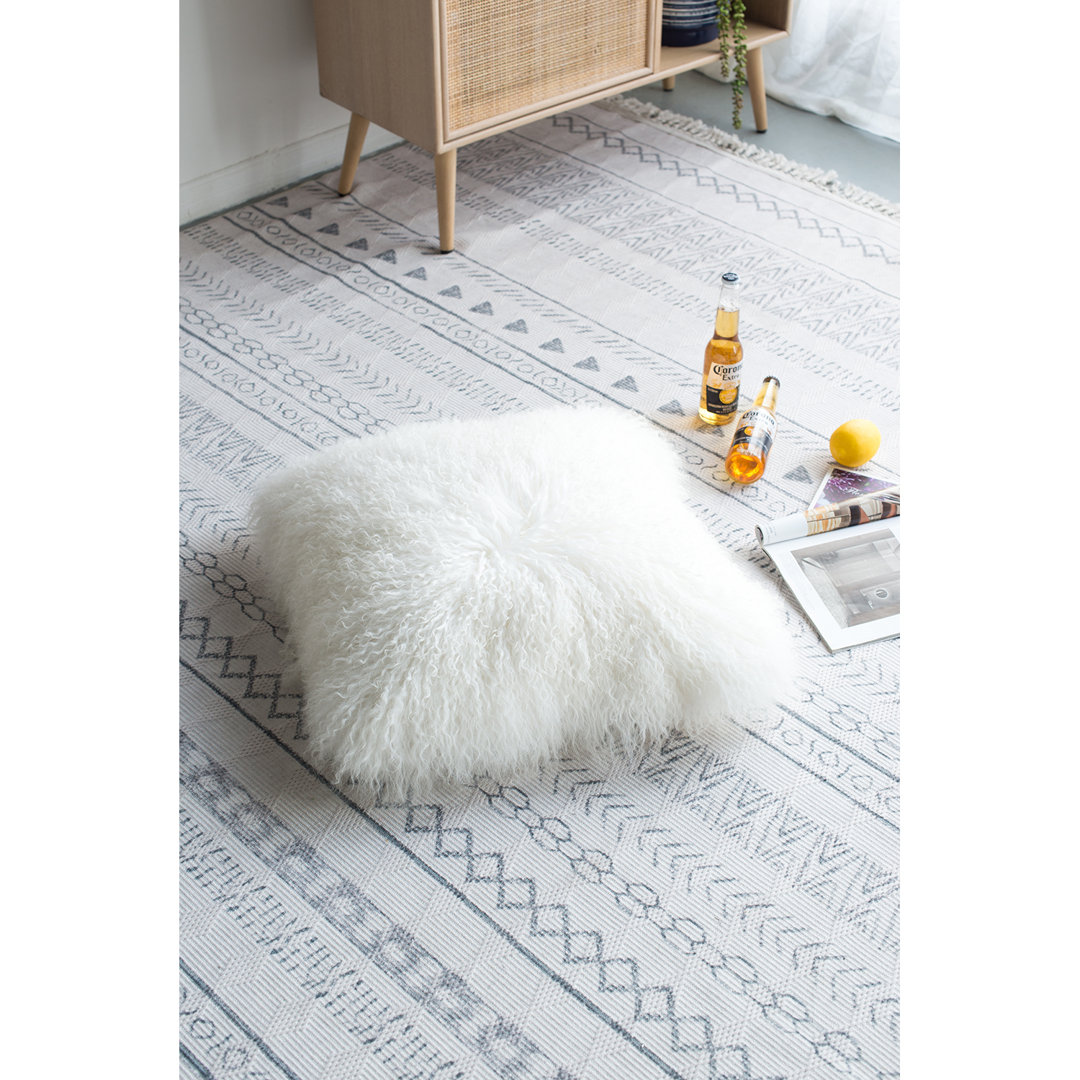 Lamb Fur Throw Pillow A&B Home 