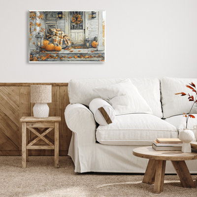 Plaque murale Rustic & Cozy Fall Porch, design par Creative Studio