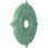 Médaillon de plafond thermoformé en PVC 19 po x P 3 po x P 1 po x P 1 po Attica (convient aux auvents jusqu'à 6 3/4 po), brume de mer métallique perle universelle