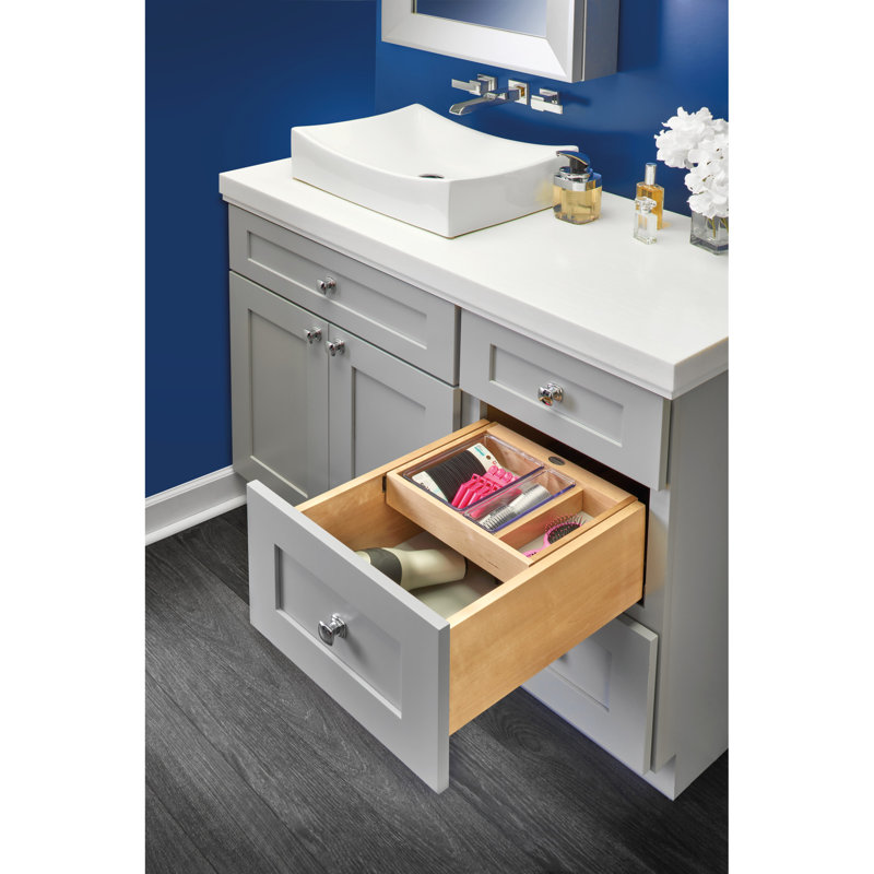 Système de tiroir de meuble-lavabo en bois Rev-A-Shelf, L 13,5 po