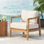 Chaises longues Comfort, corde moderne en bois d'acacia, terrasse