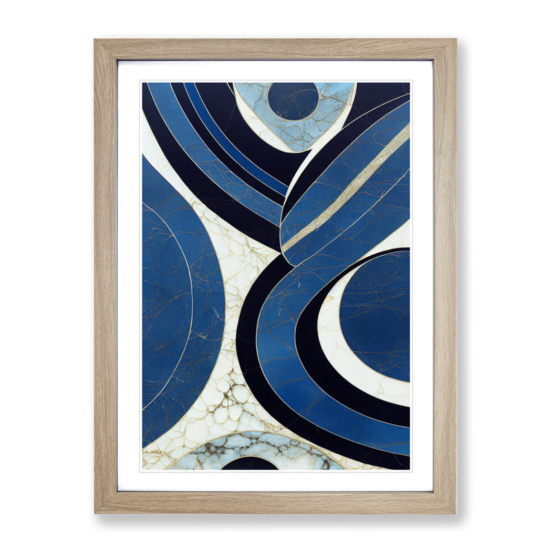 Sensational Art - Single Picture Frame Print, 64cm H x 46cm W x 2cm D, Oak