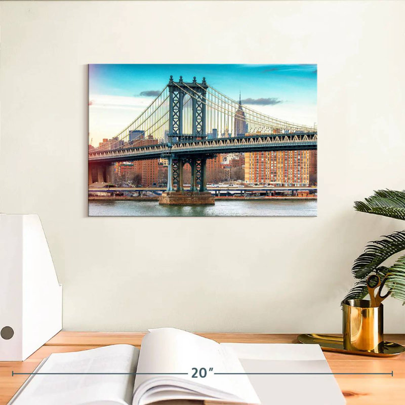 Lilie Manhattan Bridge, couleur, H 8 po x l 12 po