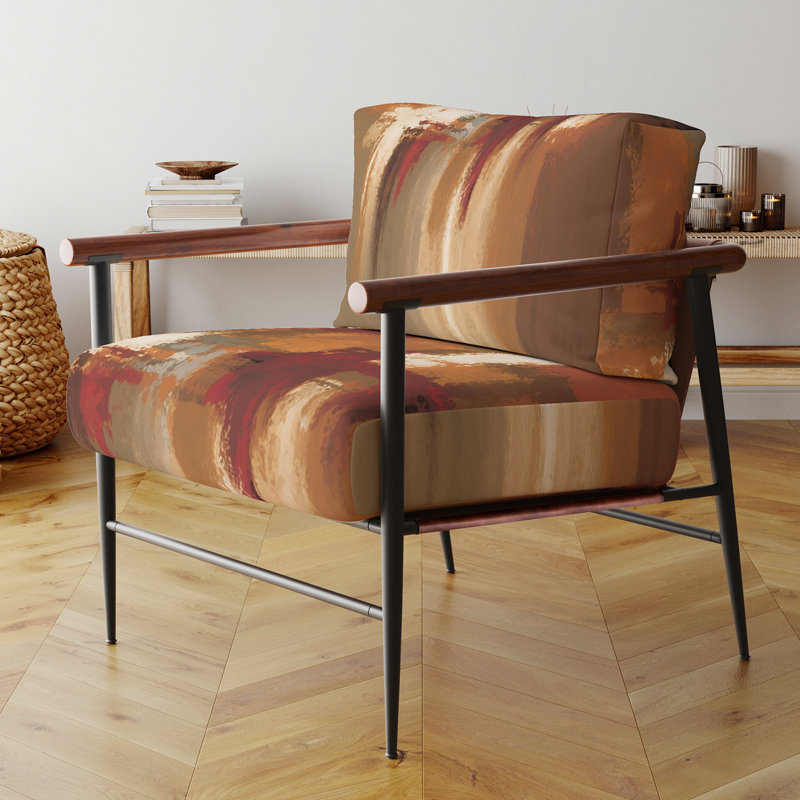 Culligan - Chaise rembourrée avec accoudoirs, Noir, noir, noir, noir