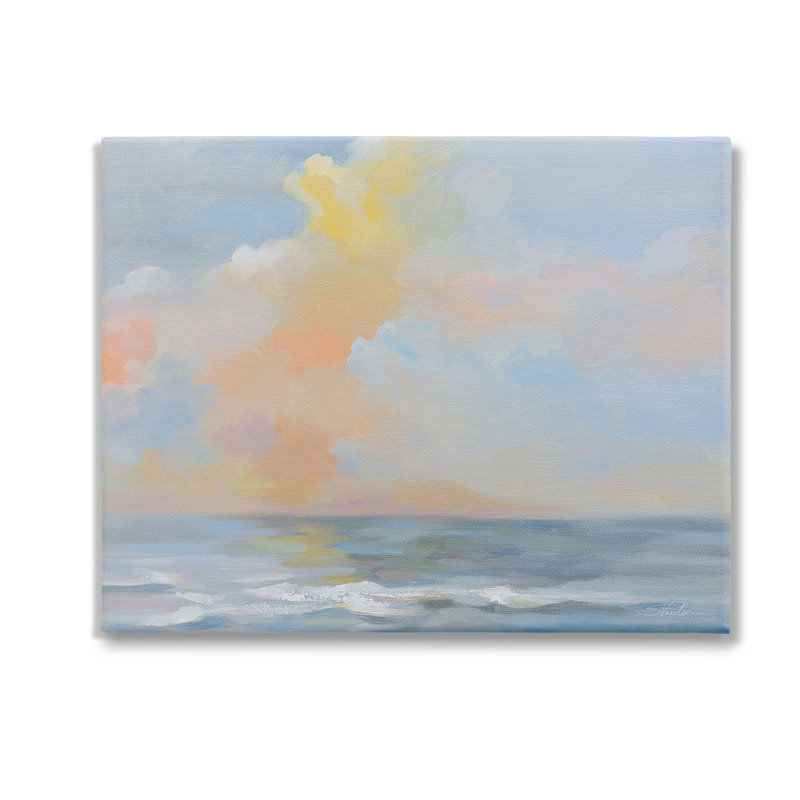 Nuage de mer et pastel, H 24 po x l 30 po