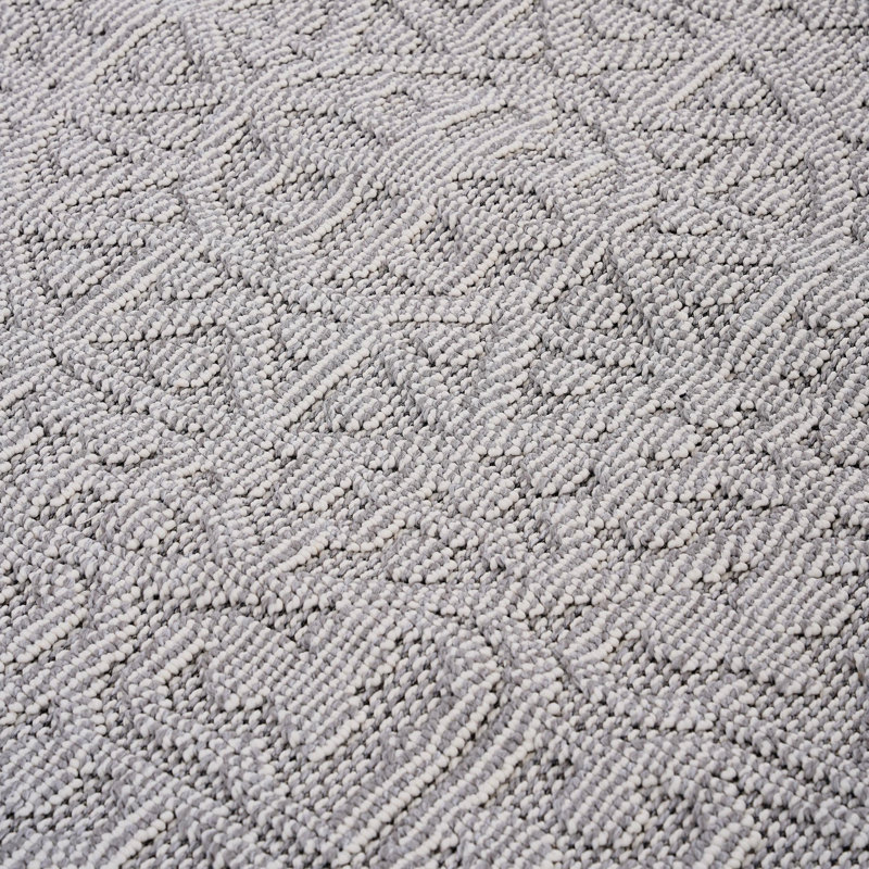 Tapis blanc / médaillon 4X6, Rectangle 3 pi 11 po x 6 pi 2 po