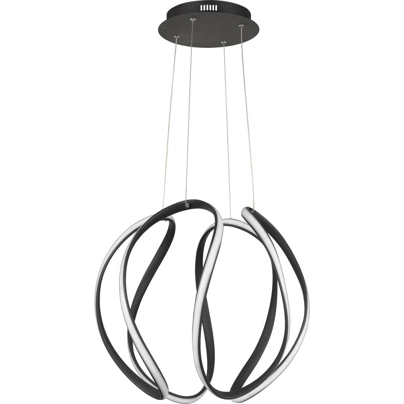 Lustre géométrique unique à 1 lumière DEL