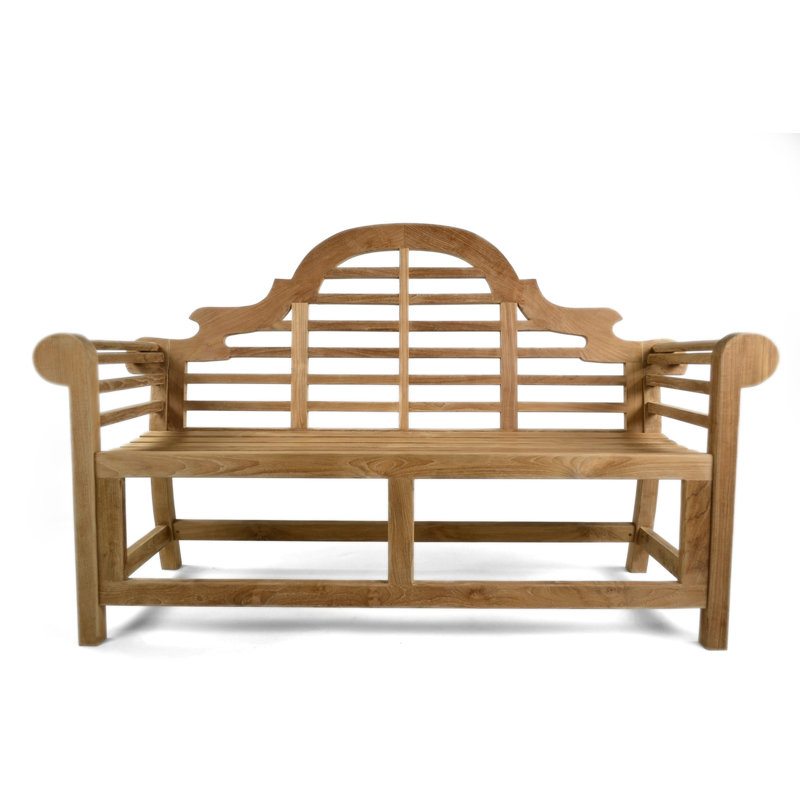 Emilee Solid Wood Teak Outdoor Bench