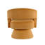 Moderne et luxueux fauteuil d'appoint pivotant en velours côtelé moelleux, siège en bois massif, mobilier de maison élégant, 1 pièce-1117574236