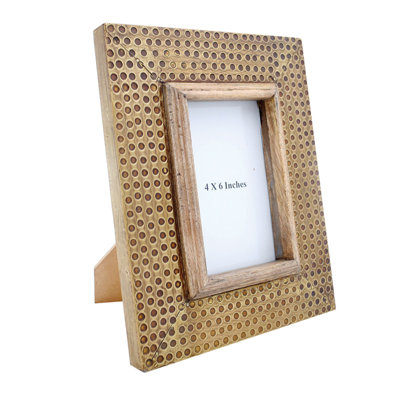 Buariki Brown Metal Embossed Picture Frame