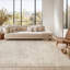Tapis lavable à rayures rétro antidérapant (beige)-471381059-490636257