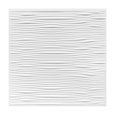 Fasarxiu 12-Pack Decorative Textured Drop-In Ceiling Tile 2 Ft. X 2 Ft Premium PVC - Extra Thick, Fire-Rated, Waterproof, Reusable (48 Sq. Ft. / Case)
