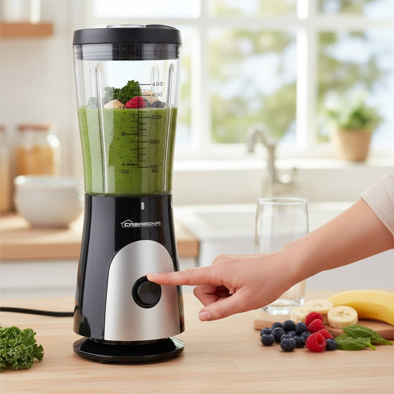 15 Oz Portable Personal Blender, 180 W, Black