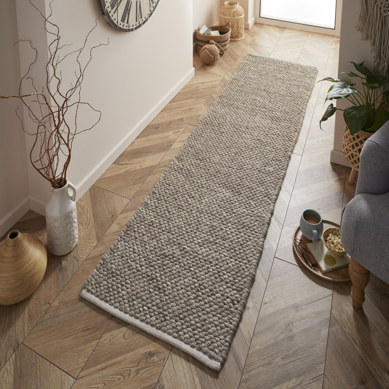 Hessle Wool Flatweave Dhurrie, Runner 60 x 230cm