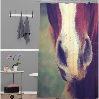 Rideau de douche simple à sens cheval allyson johnson