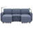 6 - Piece Upholstered U-Shaped Modular Sectional With Storage-2058174197