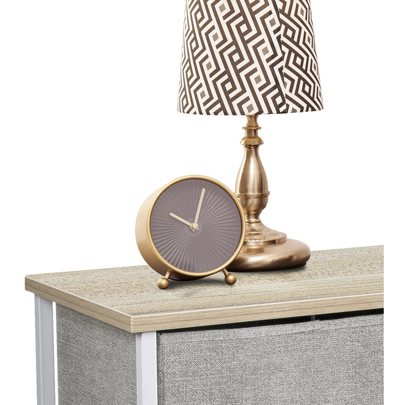 Commode 5 tiroirs Bayly, Beige