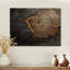 Harmonie de glissade en bois pierre noire - bois de pin - décoration murale-422461585